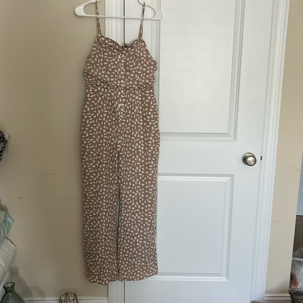 Button front jumpsuit